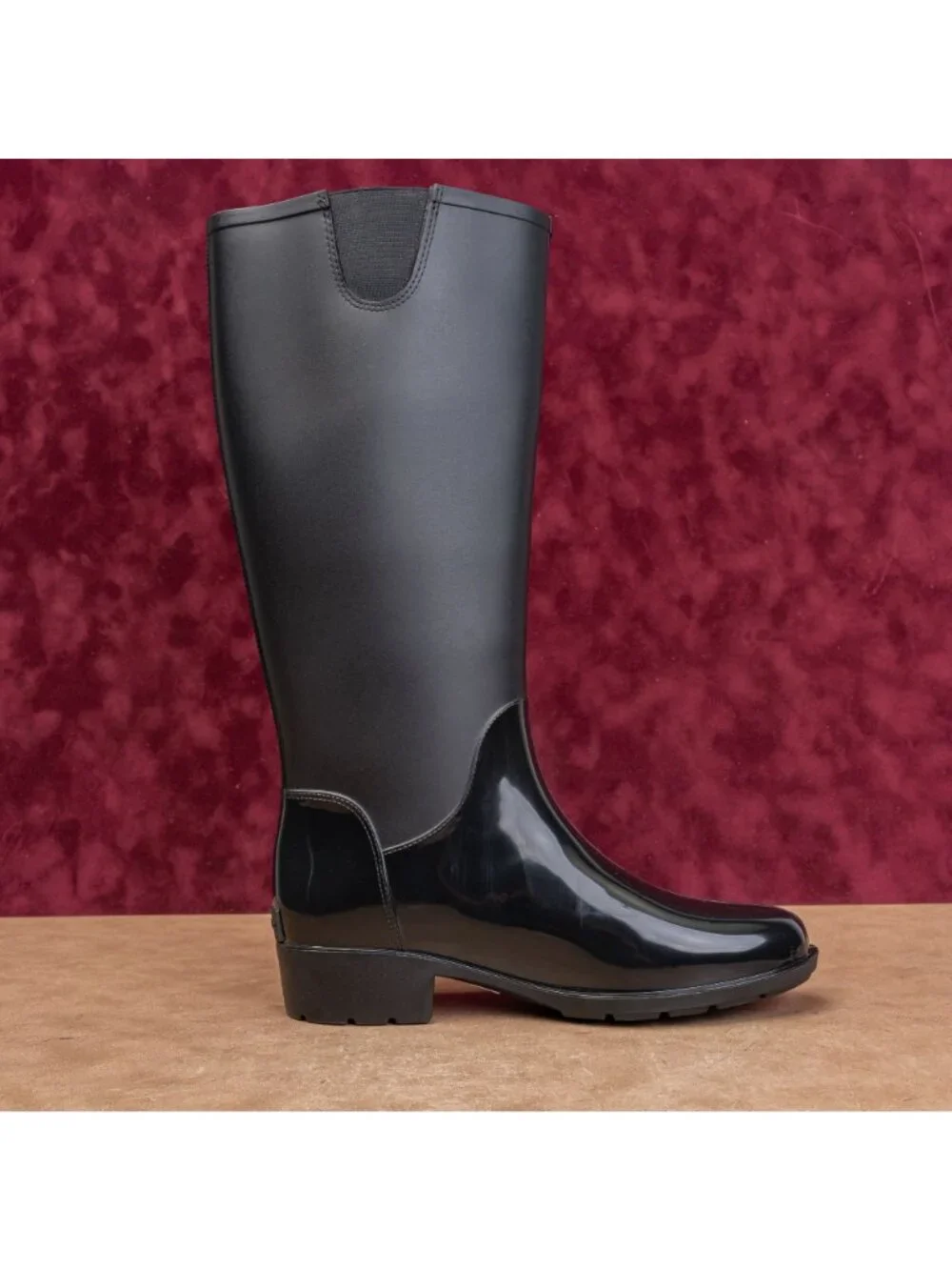 Tommy Hilfiger Wmn Festival Wide Calf Farm Riding Wellie Rubber Rain Boots sz 9